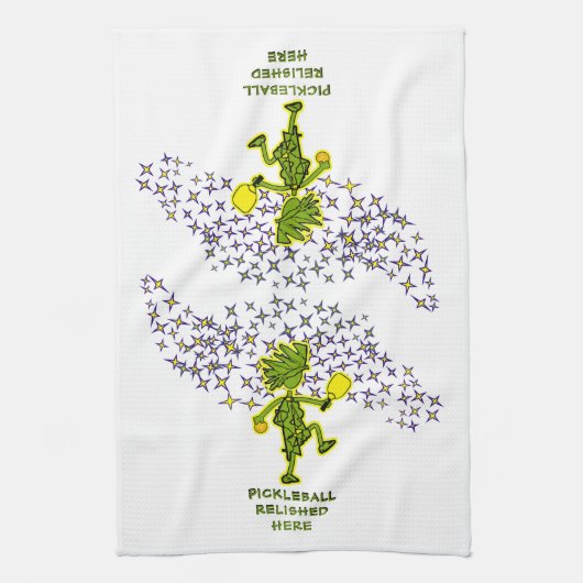 Pickleball wordt hier in keukenhanddoeken gehouden (Verticaal)