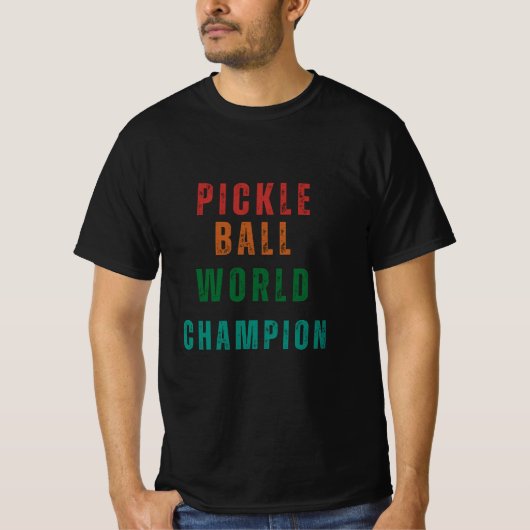 Pickleball World Champion T-shirt (Voorkant)