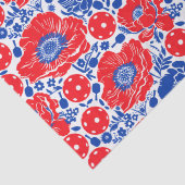 Pickleball Wrap & Roll Tissuepapier (Detail)