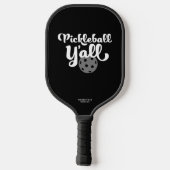Pickleball Y helemaal grappig zwart en wit uniek Paddle (Achterkant)