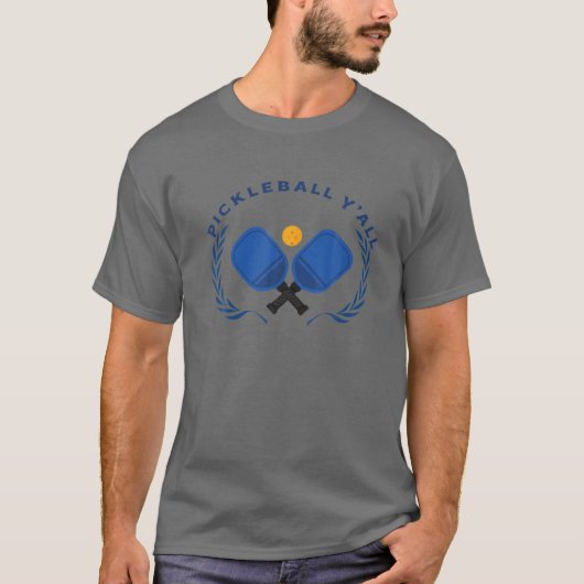 PICKLEBALL Y'all Funny Paddle Ball Meme T-shirt (Voorkant)