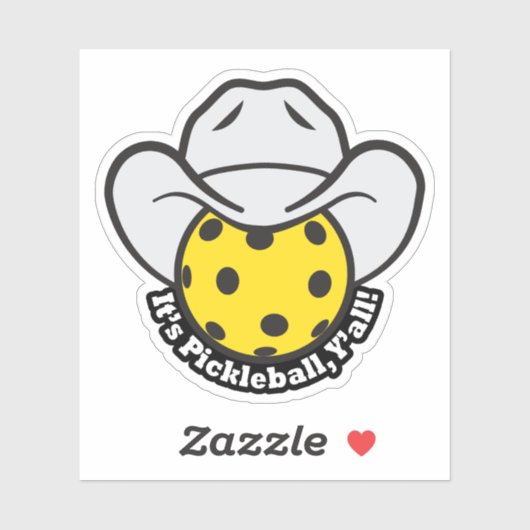 Pickleball Y'all Sticker (Vel)