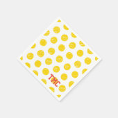 Pickleball Yellow Polka Dot Balls INITIALEN Sport Servet (Hoek)