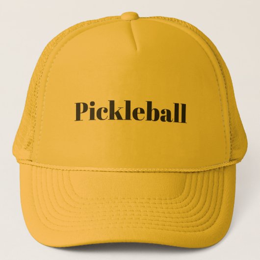 Pickleball Yellow   Trucker Pet (Voorkant)