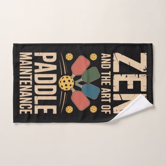 Pickleball Zen Paddle Onderhoudsgrafiek Handdoek (Handdoek)