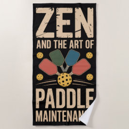Pickleball Zen Paddle Onderhoudsgrafiek Strandlaken