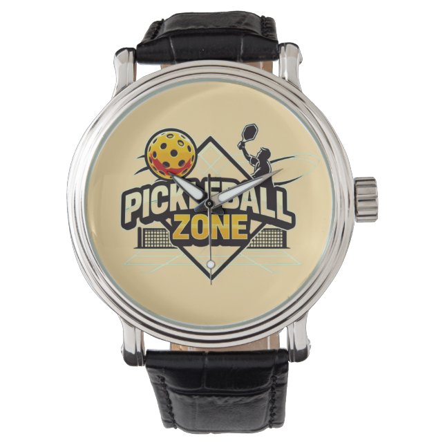 Pickleball Zone - Perfect voor gepassioneerde spel Horloge (Voorkant)