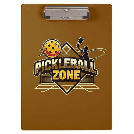 Pickleball Zone - Perfect voor gepassioneerde spel Klembord (Voorkant)