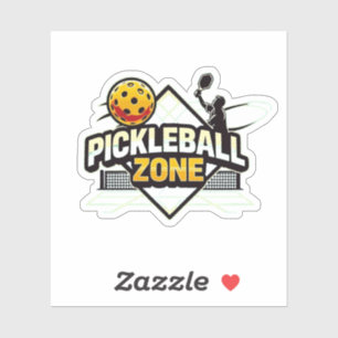 Pickleball Zone - Perfect voor gepassioneerde spel Sticker
