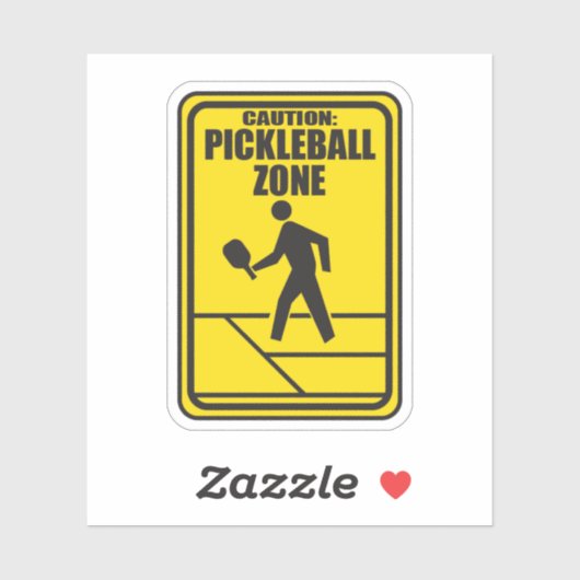 Pickleball Zone pickleball stickers (Vel)
