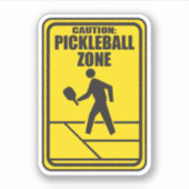 Pickleball Zone pickleball stickers (Voorkant)
