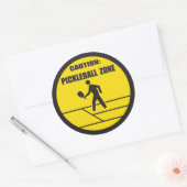 Pickleball Zone Ronde Sticker (Envelop)