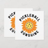 Pickleball zonneschijn (Voorkant / Achterkant)