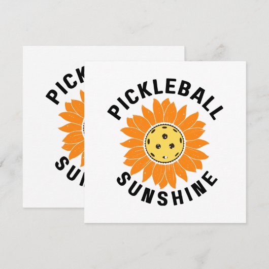 Pickleball zonneschijn (Voorkant / Achterkant)
