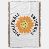 Pickleball zonneschijn deken (Voorkant Verticaal)