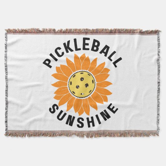 Pickleball zonneschijn deken (Voorkant)
