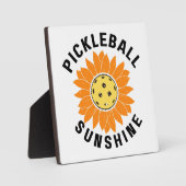 Pickleball zonneschijn fotoplaat (Voorkant)