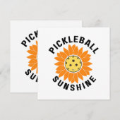 Pickleball zonneschijn kaart (Voorkant / Achterkant)