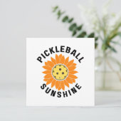 Pickleball zonneschijn kaart (Staand voorkant)