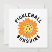 Pickleball zonneschijn kaart (Achterkant)