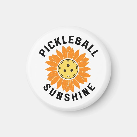 Pickleball zonneschijn magneet (Voorkant)