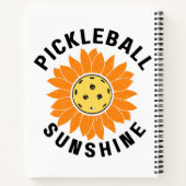 Pickleball zonneschijn notitieboek (Achterkant)