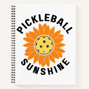 Pickleball zonneschijn notitieboek