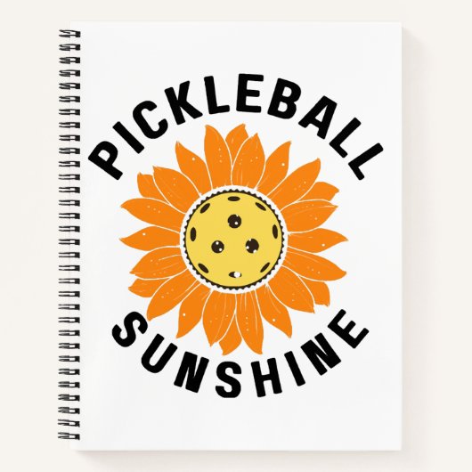 Pickleball zonneschijn notitieboek (Voorkant)