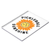 Pickleball zonneschijn notitieboek (Linkerzijde)