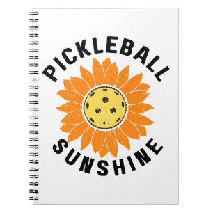 Pickleball zonneschijn notitieboek