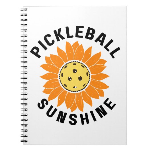 Pickleball zonneschijn notitieboek (Voorkant)
