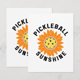 Pickleball zonneschijn RSVP kaartje