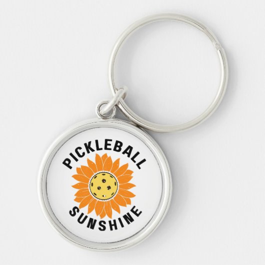 Pickleball zonneschijn sleutelhanger (Voorkant)