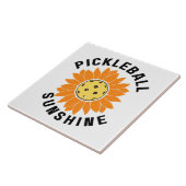 Pickleball zonneschijn tegeltje (Zijkant)