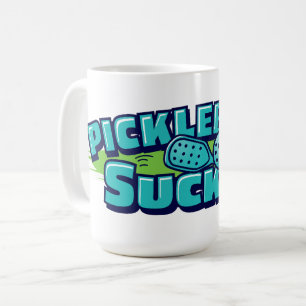 Pickleball zuigt koffiemok