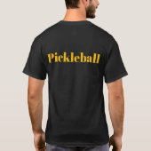 Pickleball Zwart T-shirt (Achterkant)