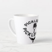 Pickleball zwart-wit mok ontwerp (Linkerhoek)