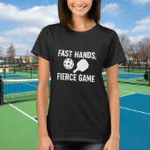 Pickleball zwart wit quote t-shirt