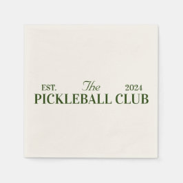 Pickleballclub themafeest servet