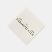 Pickleballclub themafeest servet (Hoek)