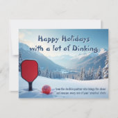 Pickleball🎅Creative Chaos & Holiday Comebacks Feestdagenkaart (Voorkant)