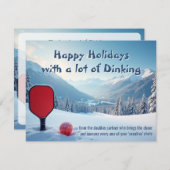 Pickleball🎅Creative Chaos & Holiday Comebacks Feestdagenkaart (Voorkant / Achterkant)