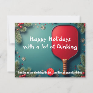 Pickleball🎅De Vrolijke Fixer’s Festieve Forehand Feestdagenkaart
