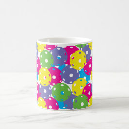 Pickleballen: gemengde kleuren koffiemok