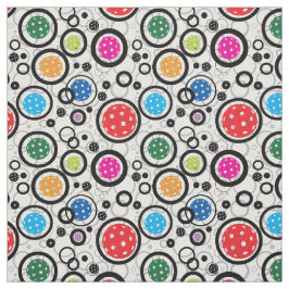 Pickleballen mengen zich op witte BG Stof