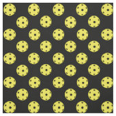 Pickleballen op zwarte achtergrond stof (Swatch)