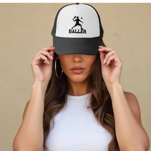 Pickleballer Grappige aangepaste tekst Pickleball Trucker Pet