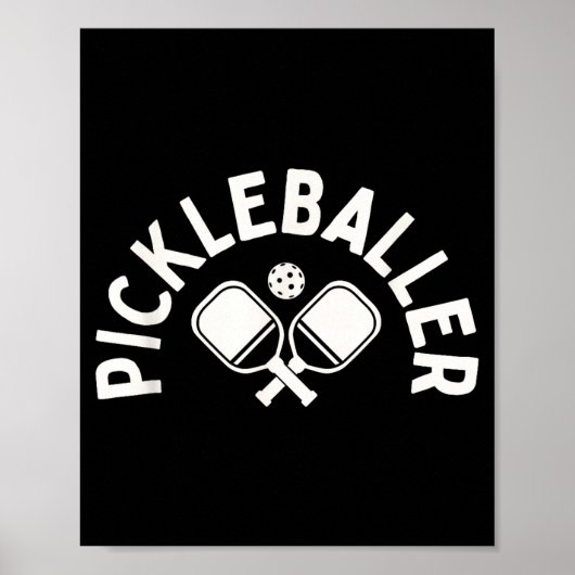 Pickleballer pickleballspel voor vrouwen poster (Voorkant)