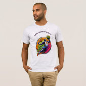 Pickleballer spelen Basketbal Multisport Speler T-shirt (Voorkant volledig)