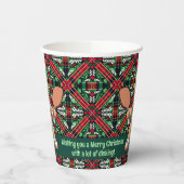 Pickleball🎄Gingerbread Dink Papieren Bekers (Links)